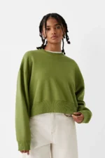 سویشرت زنانه برشکا بیسیک اورجینال Bershka Basic sweatshirt