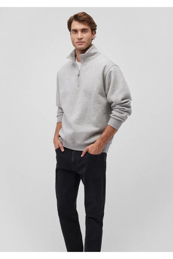 سویشرت نیمه زیپ مردانه ماوی اورجینال maviHalf-ZipperBasicSweatshirt