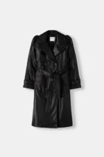 پالتو چرم مصنوعی زنانه برشکا اورجینالBershka coat