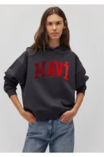 هودی کلاهدار زنانه ماوی اورجینالmavi Sweatshirt