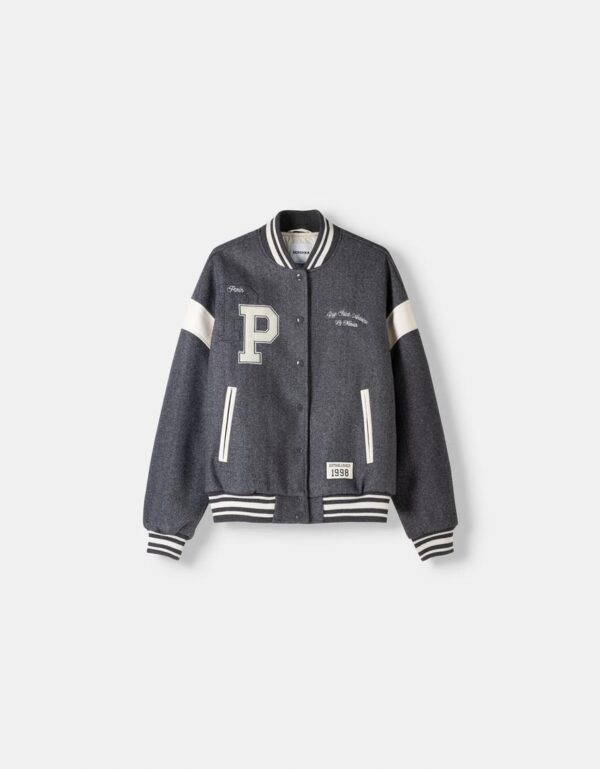 سویشرت زنانه برشکا BERSHKA College Jacket