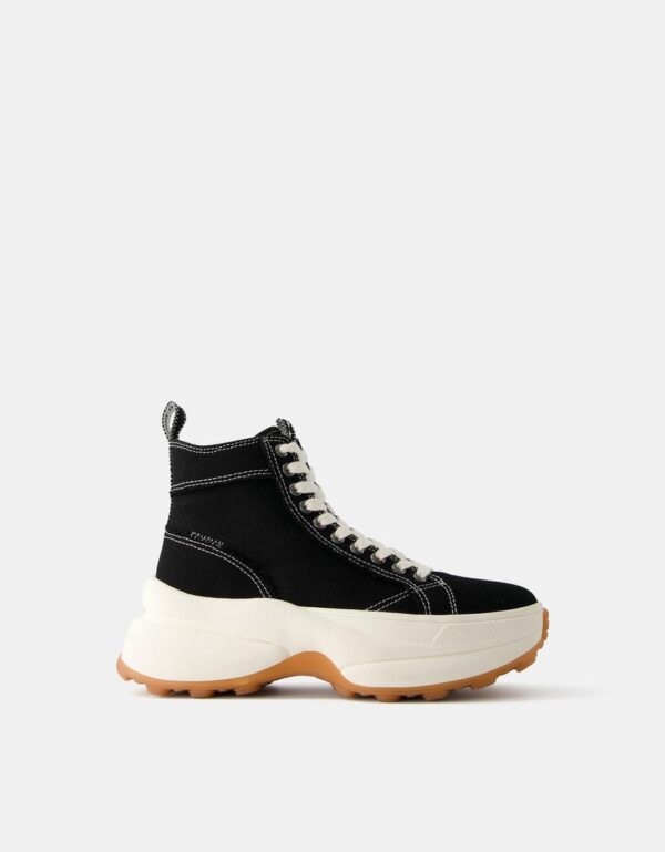 نیمبوت ورزشی زنانه برشکا BERSHKA Thick-soled ankle sneakers